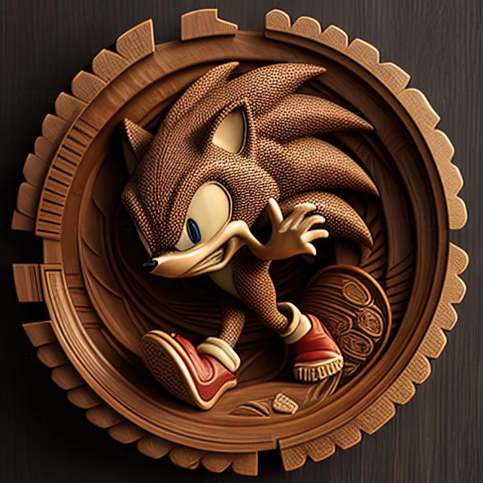 نموذج ثلاثي الأبعاد لآلة CNC ألعاب لعبة st Sonic the Hedgehog 4